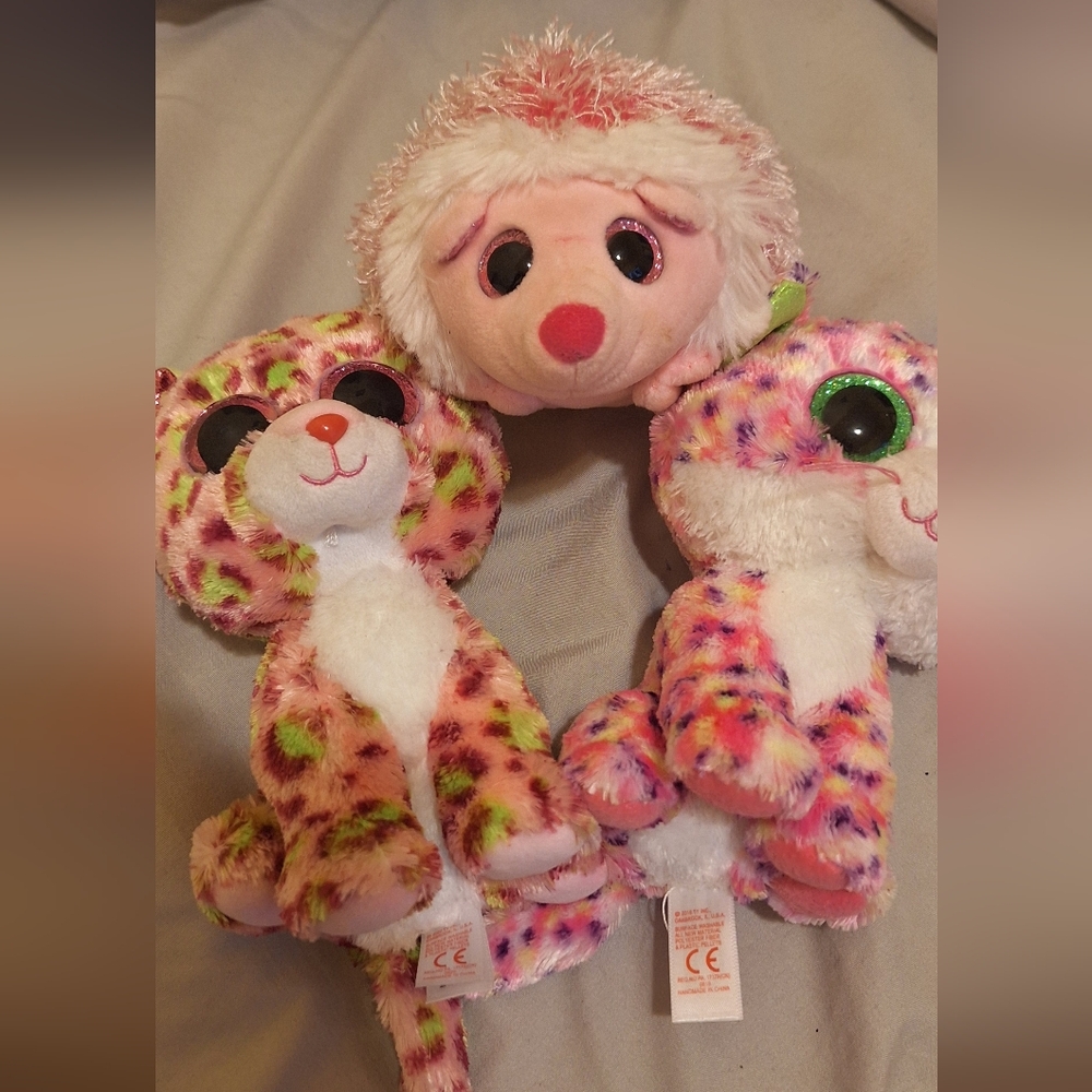 3 TY Toys Pluffies